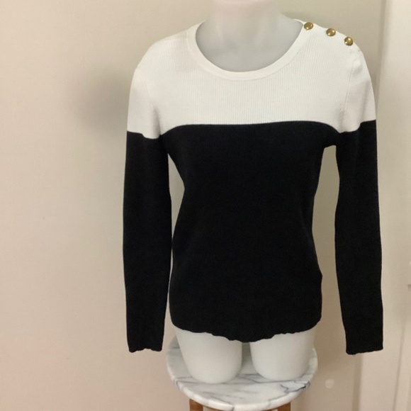 LRL Ralph Lauren Rib-knit Slimming  Sweater MEDIUM - Picture 7 of 13